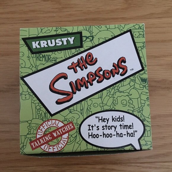 Vintage Simpsons Talking Krusty the Clown Wrist Watch Burger King 2002 NOS - Picture 1 of 5